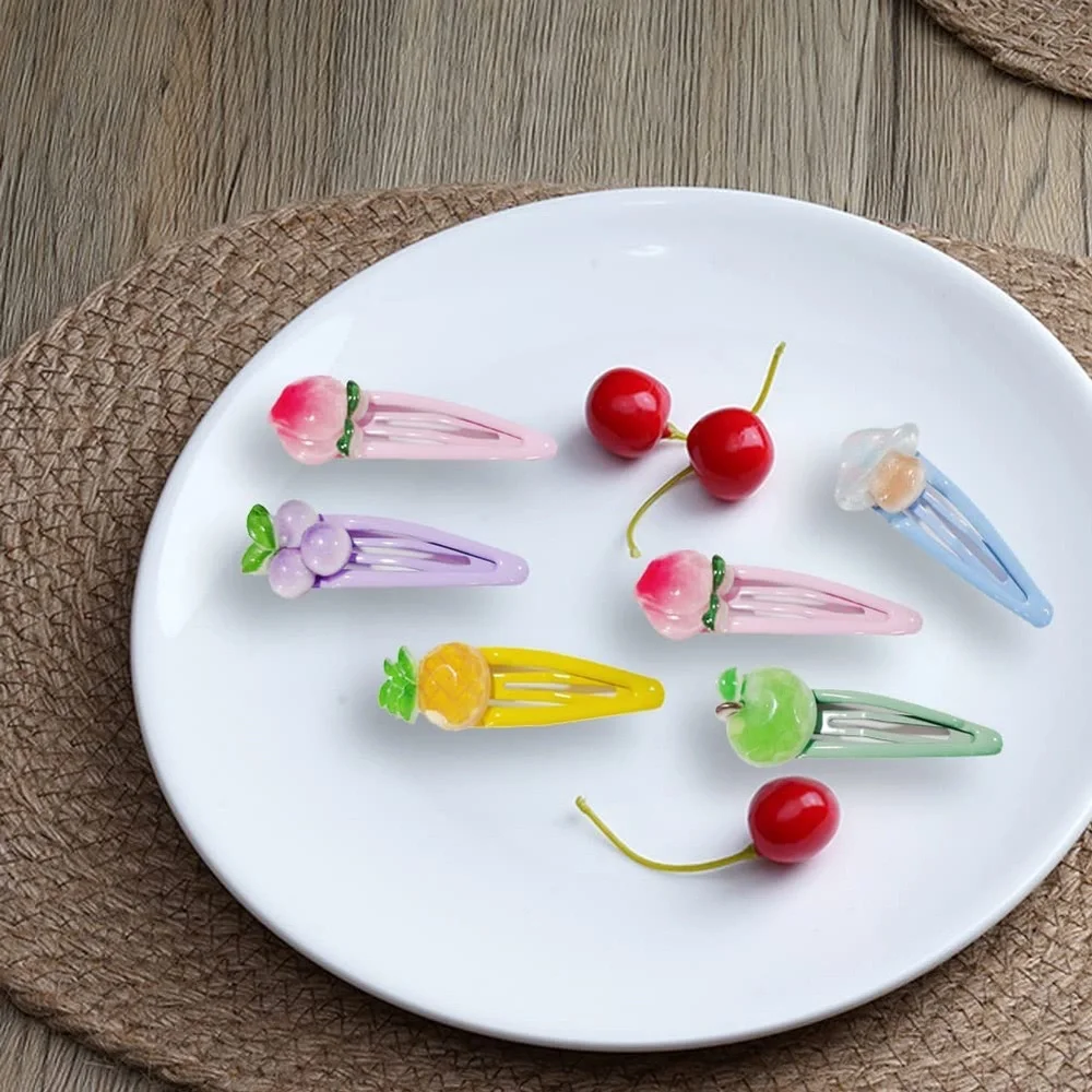 Fruit Hairpins, Cute Hair Clips, Hair Accessories, Barrettes Girls Women Kids